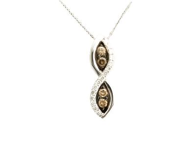 Le Vian Grand Sample Sale Pendant featuring Chocolate Diamonds, Vanilla Diamonds set in 14K Vanilla Gold - BirthStone.com