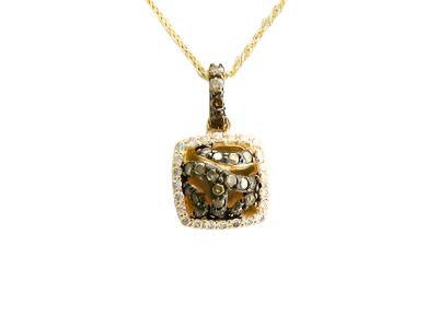 Le Vian Grand Sample Sale Pendant featuring Chocolate Diamonds, Vanilla Diamonds set in 14K Honey Gold - BirthStone.com