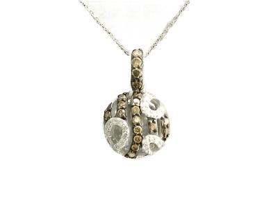 Le Vian Grand Sample Sale Pendant featuring Chocolate Diamonds, Vanilla Diamonds set in 14K Vanilla Gold - BirthStone.com