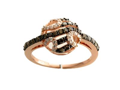 Le Vian Grand Sample Sale Ring featuring Chocolate Diamonds, Vanilla Diamonds set in 14K Strawberry Gold - BirthStone.com