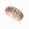 14K STRAWBERRY GOLD DIAMOND  RING