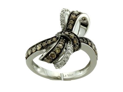 Le Vian Grand Sample Sale Ring featuring Chocolate Diamonds, Vanilla Diamonds set in 14K Vanilla Gold - BirthStone.com