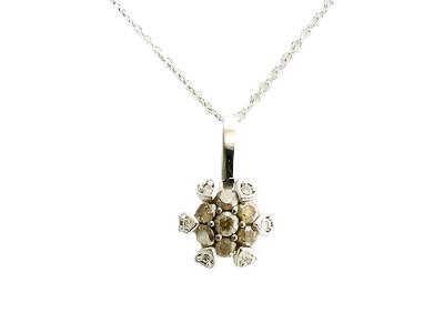 Le Vian Grand Sample Sale Pendant featuring Chocolate Diamonds, Vanilla Diamonds set in 14K Vanilla Gold - BirthStone.com