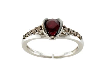 Le Vian Grand Sample Sale Ring featuring Passion Ruby Chocolate Diamonds, Vanilla Diamonds set in 14K Vanilla Gold - BirthStone.com