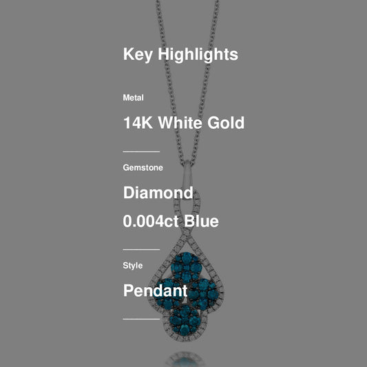Le Vian Grand Sample Sale Pendant featuring Blueberry Diamonds, Vanilla Diamonds set in 14K Vanilla Gold