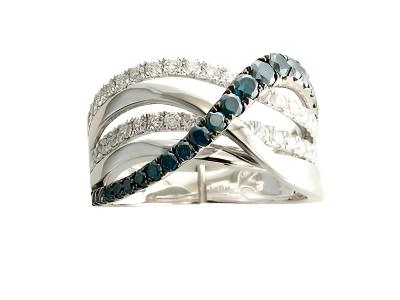 Le Vian Exotics Ring featuring Blueberry Diamonds, Vanilla Diamonds set in 14K Vanilla Gold - BirthStone.com