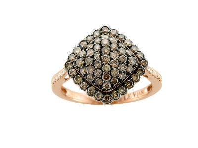 1 cts Chocolate Diamond Cocktail Ring in 14K Rose Gold by Le Vian - BirthStone.com