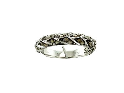 1/2 cts Chocolate Diamond Band Ring in 14K White Gold by Le Vian - BirthStone.com