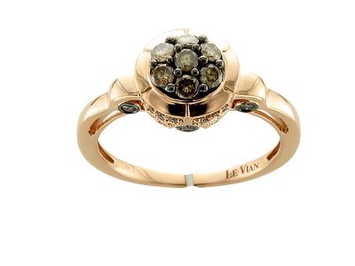 1/2 cts Chocolate Diamond Cocktail Ring in 14K Rose Gold by Le Vian - BirthStone.com