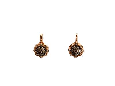 1/2 cts Chocolate Diamond Stud Earrings in 14K Rose Gold by Le Vian - BirthStone.com