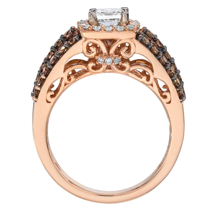 Le Vian Grand Sample Sale Ring featuring Vanilla Diamonds, Chocolate Diamonds set in 14K Two Tone Gold - BirthStone.com