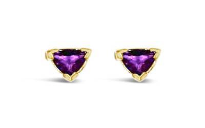 Le Vian Grand Sample Sale Earrings featuring Bubble Gum Pink Sapphire set in 14K Yellow Gold - BirthStone.com