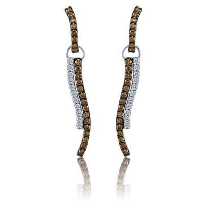 14K WHITE GOLD DIAMOND  EARRINGS