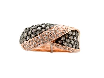 Le Vian Grand Sample Sale Ring featuring Chocolate Diamonds, Vanilla Diamonds set in 14K Rose Gold - BirthStone.com