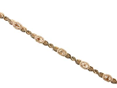 Le Vian Chocolatier Bracelet featuring Peach Morganite Chocolate Diamonds, Vanilla Diamonds set in 14K Rose Gold - BirthStone.com