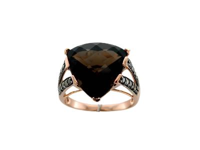 Le Vian Grand Sample Sale Ring featuring Chocolate Quartz Chocolate Diamonds set in 14K Rose Gold - BirthStone.com