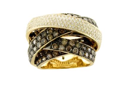 14K YELLOW GOLD DIAMOND  RING