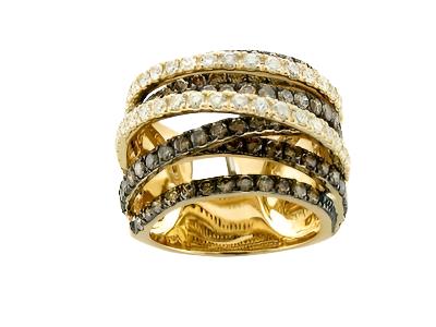 14K YELLOW GOLD DIAMOND  RING