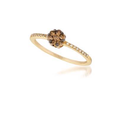 14K YELLOW GOLD DIAMOND  RING