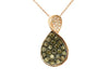 14K STRAWBERRY GOLD DIAMOND  PENDANT