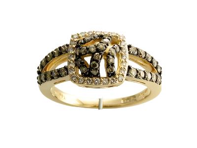 14K YELLOW GOLD DIAMOND  RING