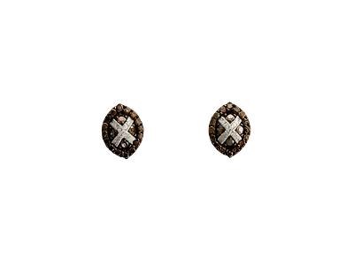 14K WHITE GOLD DIAMOND  EARRINGS