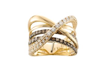 14K YELLOW GOLD DIAMOND  RING