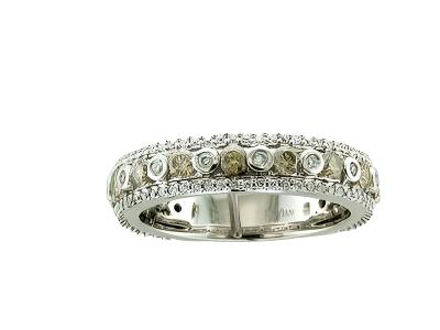 Le Vian Grand Sample Sale Ring featuring Chocolate Diamonds, Vanilla Diamonds set in 14K White Gold - BirthStone.com