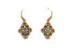 14K STRAWBERRY GOLD DIAMOND  EARRINGS