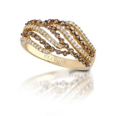 14K YELLOW GOLD DIAMOND  RING