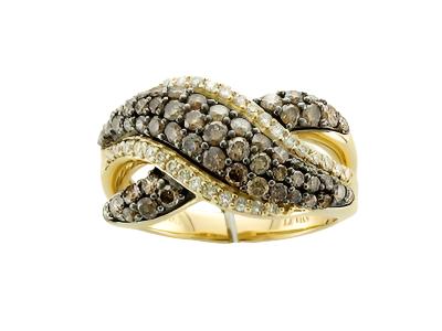 Le Vian Grand Sample Sale Ring featuring Chocolate Diamonds, Vanilla Diamonds set in 14K Yellow Gold - BirthStone.com