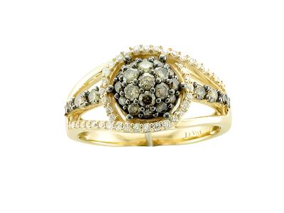 Le Vian Grand Sample Sale Ring featuring Chocolate Diamonds, Vanilla Diamonds set in 14K Yellow Gold - BirthStone.com