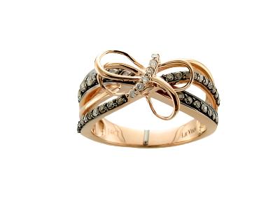 Le Vian Grand Sample Sale Ring featuring Chocolate Diamonds, Vanilla Diamonds set in 14K Rose Gold - BirthStone.com