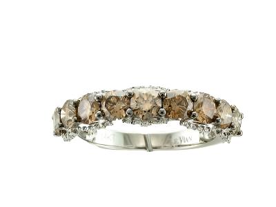 Le Vian Grand Sample Sale Ring featuring Chocolate Diamonds, Vanilla Diamonds set in 14K White Gold - BirthStone.com