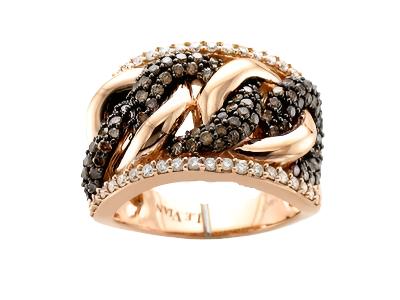 Le Vian Grand Sample Sale Ring featuring Chocolate Diamonds, Vanilla Diamonds set in 14K Rose Gold - BirthStone.com