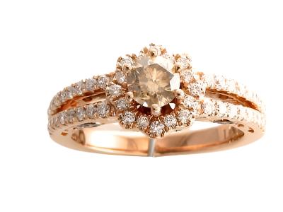 Le Vian Grand Sample Sale Ring featuring Chocolate Diamonds, Vanilla Diamonds set in 14K Rose Gold - BirthStone.com