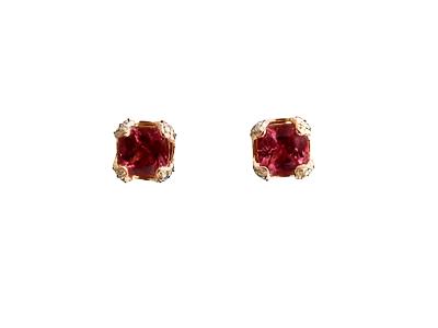 Le Vian Chocolatier Earrings featuring Passion Fruit Tourmaline Chocolate Diamonds, Vanilla Diamonds set in 14K Rose Gold - BirthStone.com