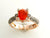 Le Vian Chocolatier Ring featuring Neon Tangerine Fire Opal Chocolate Diamonds, Vanilla Diamonds set in 14K Rose Gold