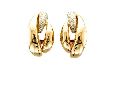 Le Vian Couture Earrings featuring set in 18K Two Tone Gold - BirthStone.com