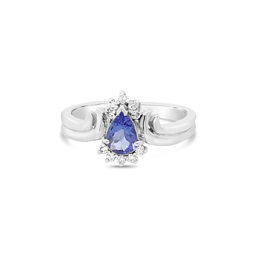 Le Vian Ring featuring Blueberry Tanzanite Nude Diamonds set in 14K White Gold - BirthStone.com