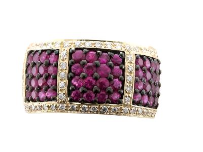 Le Vian Ring featuring Passion Ruby White Diamonds set in 14K Yellow Gold