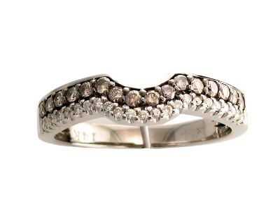 14K WHITE GOLD DIAMOND  RING