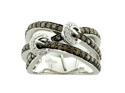 Le Vian Ring featuring Chocolate Diamonds, White Diamonds set in 14K White Gold - BirthStone.com