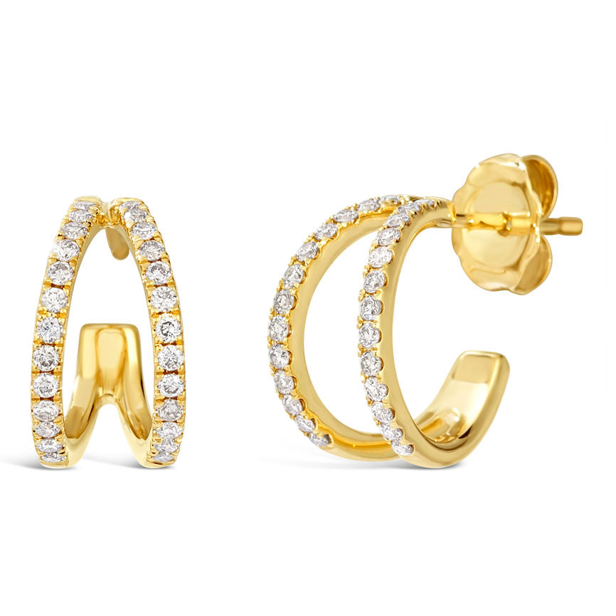 Le Vian Earrings featuring Nude Diamonds set in 14K Yellow Gold - BirthStone.com