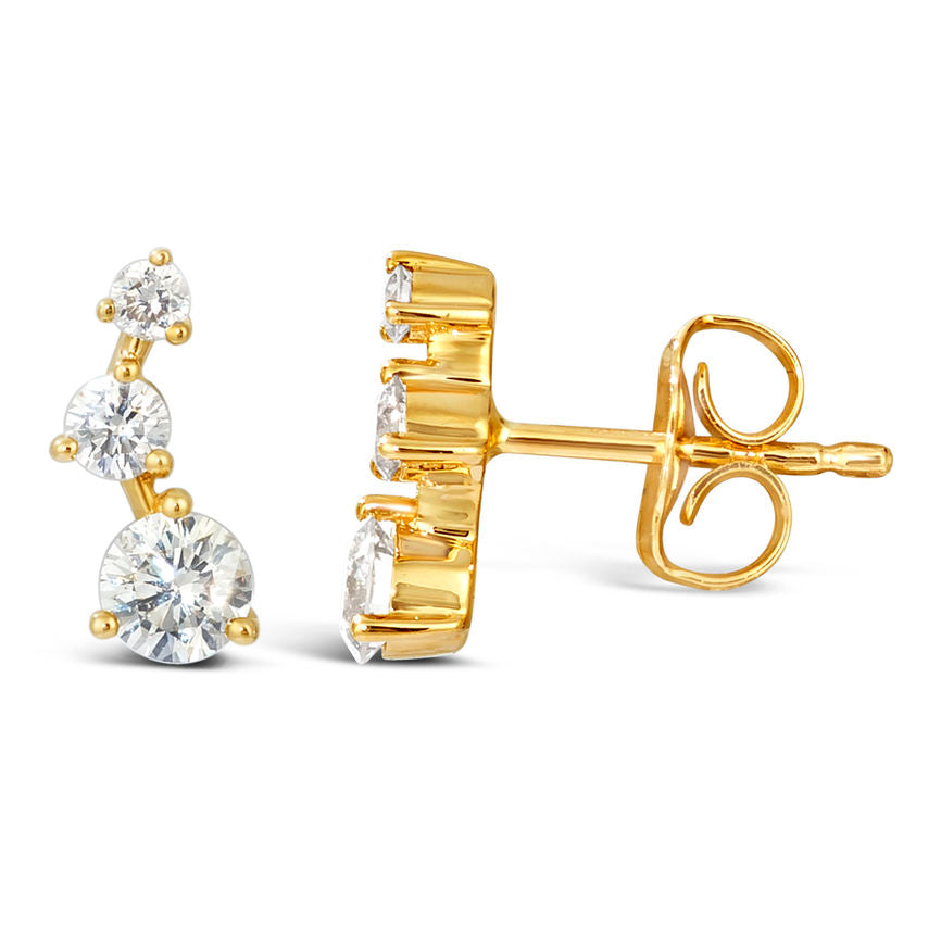 Le Vian Earrings featuring Nude Diamonds set in 14K Yellow Gold - BirthStone.com