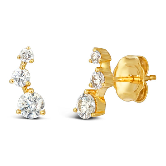 Le Vian Earrings featuring Nude Diamonds set in 14K Yellow Gold - BirthStone.com