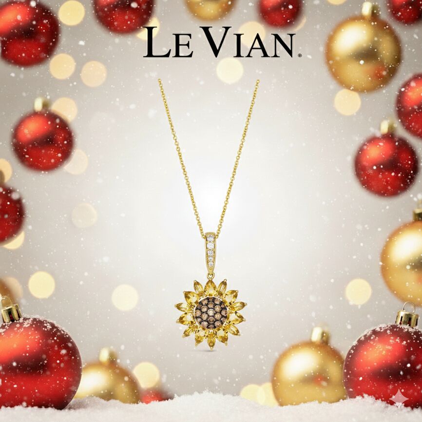 Le Vian Pendant featuring Cinnamon Citrine Nude Diamonds, Chocolate Diamonds set in 14K Yellow Gold