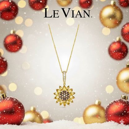 Le Vian Pendant featuring Cinnamon Citrine Nude Diamonds, Chocolate Diamonds set in 14K Yellow Gold