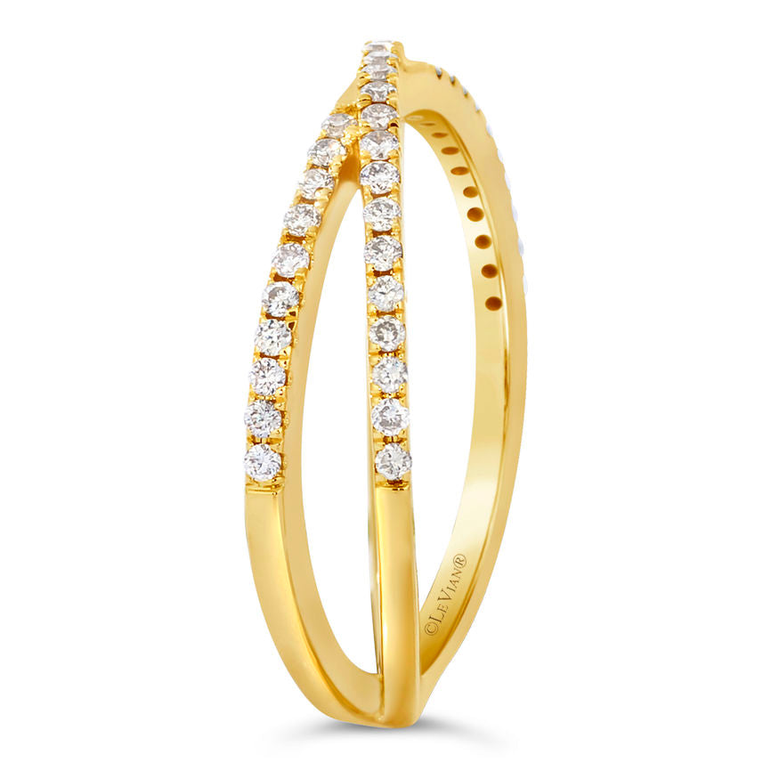 14K YELLOW GOLD DIAMOND  RING