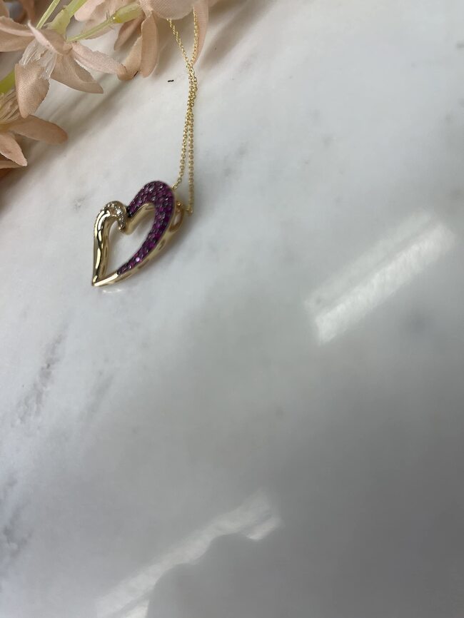 Le Vian Pendant featuring Passion Ruby Nude Diamonds set in 14K Yellow Gold